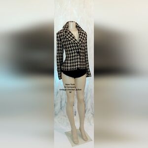 New York & Company Checker Jacket 10/M